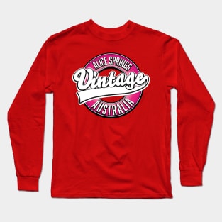 Alice Springs vintage logo. Long Sleeve T-Shirt